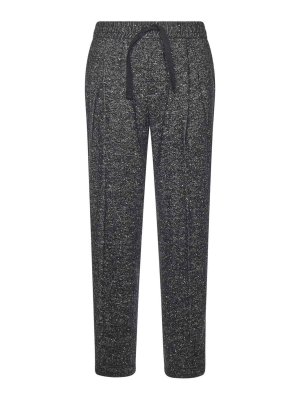 DOLCE & GABBANA: tracksuit bottoms - Jogging Pants In Buttoned Fabric
