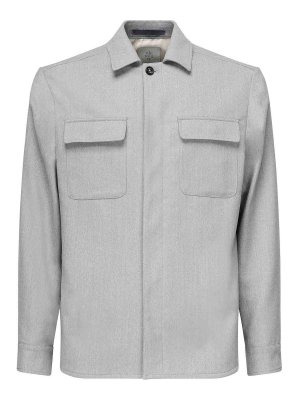 ELEVENTY: casual jackets - Wool Blend Overshirt