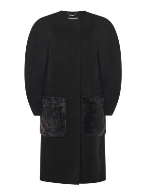 FENDI: crew necks - Wool Coat