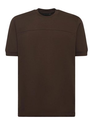 GIULIANO GALIANO: T-shirts - T-Shirt - Marron Clair