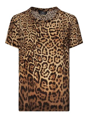 MARCIANO: t-shirts - T-Shirt With Animal Print