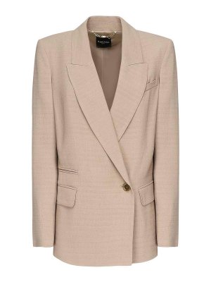 MARCIANO: blazers - Double-Breasted Blazer In Viscose