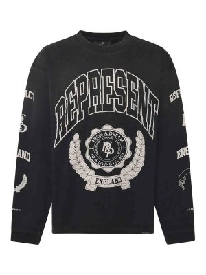 REPRESENT: Sweatshirts & Sweaters - Cotton Sweatshirt With Distressed Effect