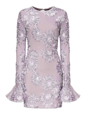 ROTATE Birger Christensen: short dresses - 3D Mesh Mini Dress