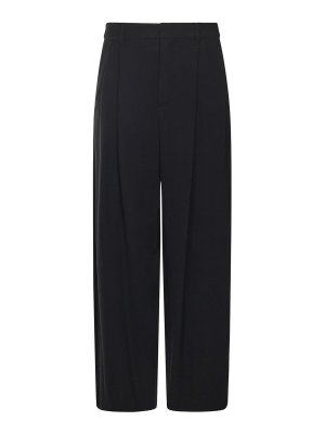 S MAX MARA: casual trousers - Wide-Leg Cady Pants