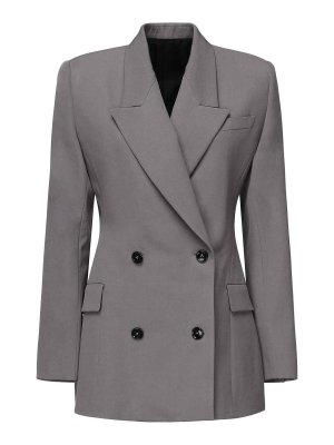 Alaïa: padded jackets - Tailored Double-Breasted  Jacket