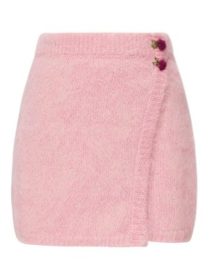 ALESSANDRA RICH: mini skirts - Mini Skirt With Embroidery