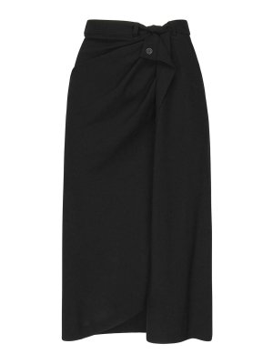 BALENCIAGA: ニーレングススカート＆ミディ丈 - 膝丈/ミディスカート - 黒