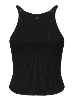 Courreges: Tops und Tank Tops - Top - Schwarz
