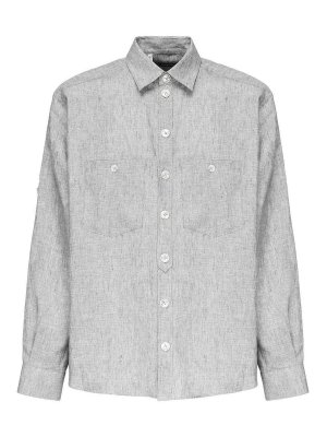 DOLCE & GABBANA: shirts - Faded Linen Shirt