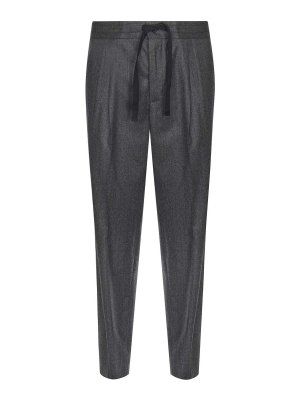 DOLCE & GABBANA: casual trousers - Melange Wool Blend Trousers