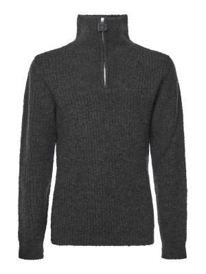 DOLCE & GABBANA: Turtlenecks & Polo necks - High-Neck Zip-Up Sweater