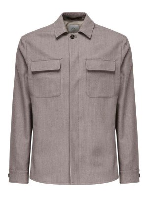 ELEVENTY: casual jackets - Wool Blend Overshirt