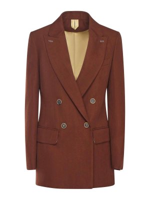Max Mara: blazers - Grain De Poudre Wool Blazer