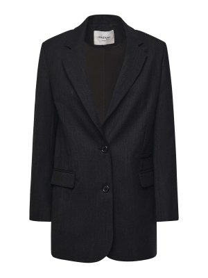 OTTOD'AME: blazers - Single-Breasted Wool Blend Blazer