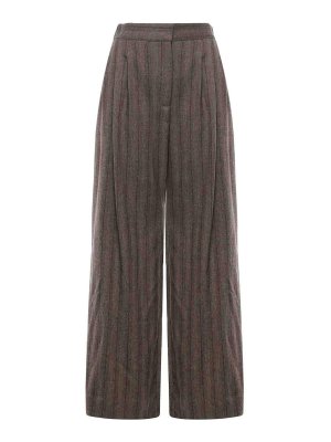 OTTOD'AME: casual trousers - Pinstriped Trousers
