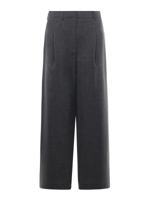 OTTOD'AME: casual trousers - Wool Blend Straight-Leg Trousers
