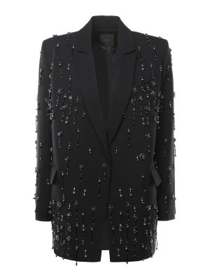 Pinko: blazers - Blazer With Crystals And Pearls