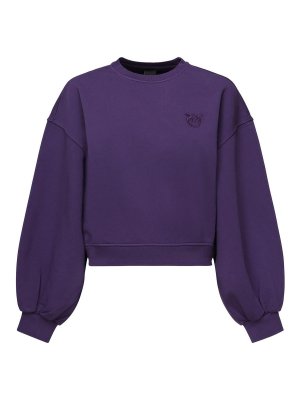Pinko: Sweatshirts & Sweaters - Cropped Sweatshirt With Logo