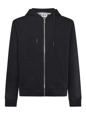 JOHN RICHMOND: Sweatshirts & Sweaters - Zip-Up Sweatshirt With Logo