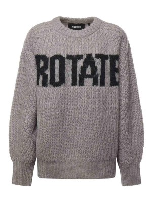 ROTATE Birger Christensen: Pull col rond - Pull Col Rond - Gris