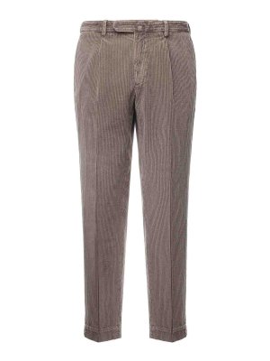 SANTANIELLO: Tailored & Formal trousers - Tailored Velvet Trousers