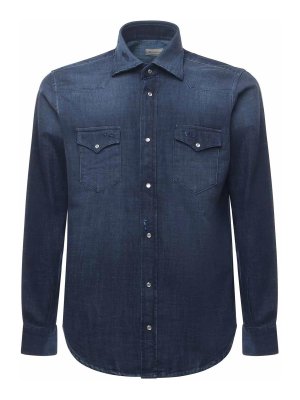 SARTORIO: camicie - Camicia in denim di cotone Texas