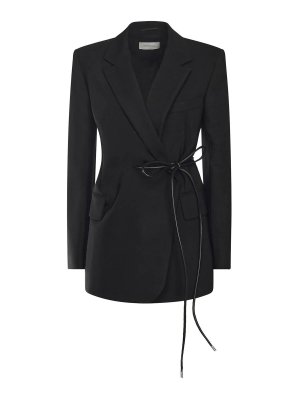 SPORTMAX: Blazer - Blazer - Negro