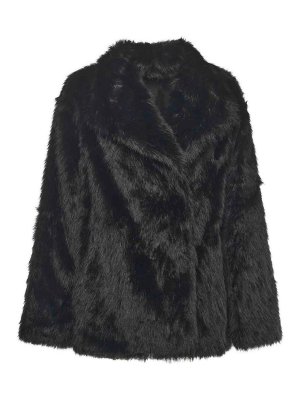 v°73: Abrigos de borreguito y piel  - Abrigo De Piel - Negro
