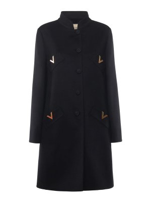 VALENTINO GARAVANI: cappotti al ginocchio - Cappotto in Drap compatto