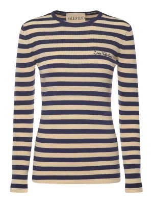 VALENTINO GARAVANI: maglia collo rotondo - Maglione di cotone