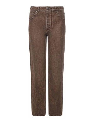 BOTTEGA VENETA: Jeans Rectos - Vaqueros Rectos - Marrón