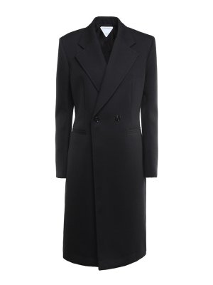 BOTTEGA VENETA: ニーレングスコート - 膝丈コート - 黒