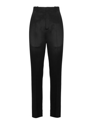 SAINT LAURENT: casual trousers - Slim Fit Mid-Rise Trousers