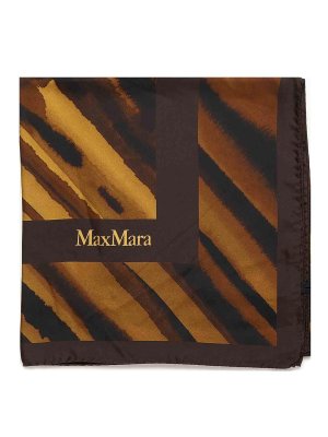 Max Mara: scarves - Selim Printed Silk Shawl
