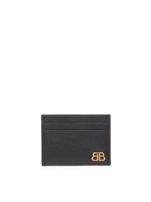 BALENCIAGA: wallets & purses - Monaco Card Holder With Logo
