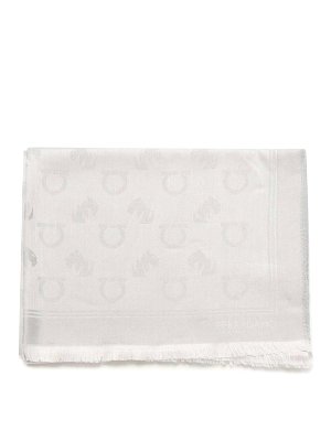 FERRAGAMO: Bufandas y pañuelos - Bufanda - Gris