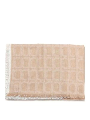 FERRAGAMO: Bufandas y pañuelos - Bufanda - Beis