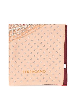 FERRAGAMO: scarves - Silk Scarf With Print