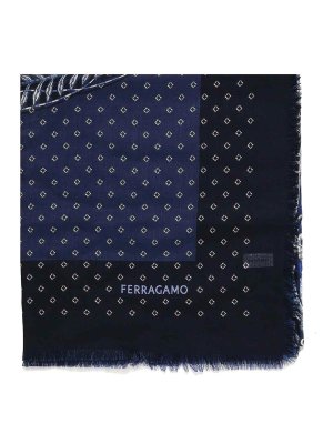 FERRAGAMO: Écharpes - Écharpe - Bleu