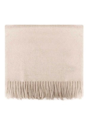 Max Mara: scarves - Cashmere Stole With Embroidery And Fringes