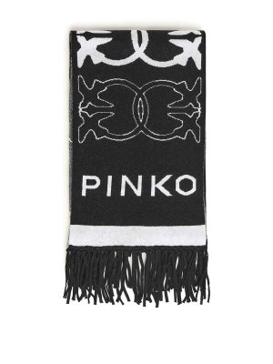 Pinko: Bufandas y pañuelos - Bufanda - Negro
