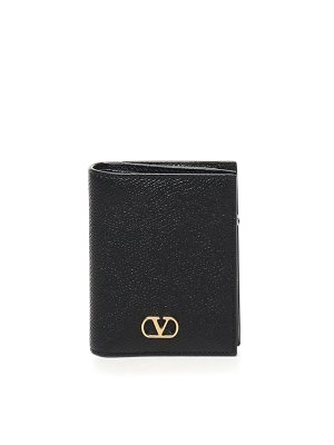 VALENTINO GARAVANI: wallets & purses - Vlogo Leather Wallet