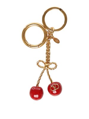 VALENTINO GARAVANI: key holders - Cherryfic Bag Charm With Keychain