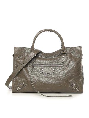 BALENCIAGA: Bolsos Shopping - Bolso Shopping - Verde Oscuro