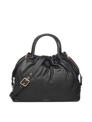 BIASIA: totes bags - Leather Bag With Logo