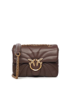 Pinko: borse a spalla - Borsa a tracolla trapuntata Love Bag grande