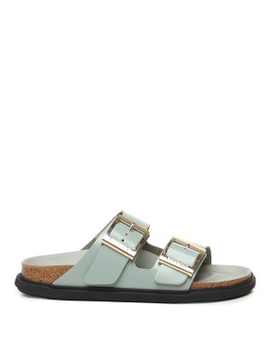 BIRKENSTOCK: Sandalen - Sandalen - Hellgrün