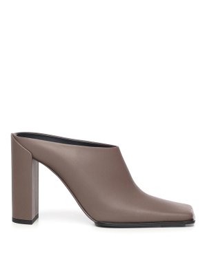 Alaïa: mules shoes - Square Mule In Calfskin