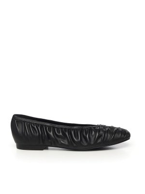 BIBI LOU: flat shoes - Leather Ballet Flats